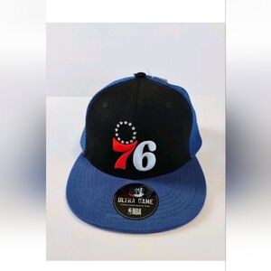 NBA Blue and Black 76ers Hat